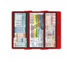WhiteCoat Clipboard® Trifold - Red Food Industry Edition